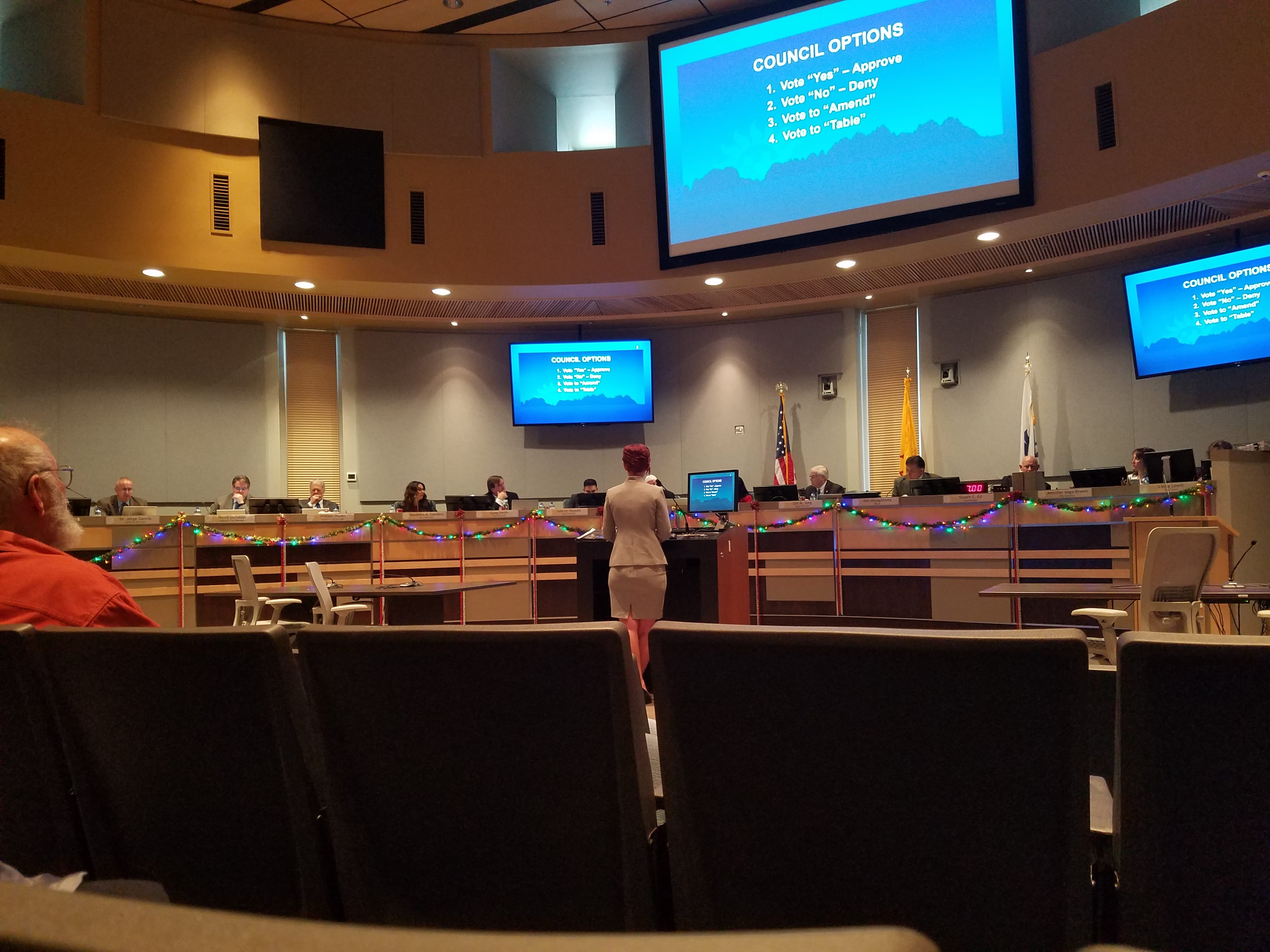 The Las Cruces City Council voted to support a resolution asking New Mexico state legislators to authorize Medical Aid in Dying on Dec. 17, 2018.