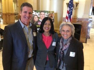 From L to R: Dan Diaz, Nilsa Centeno, and Colorado Representative Joann Ginal