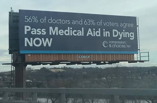 Snapshot of our branded billboard in new york state